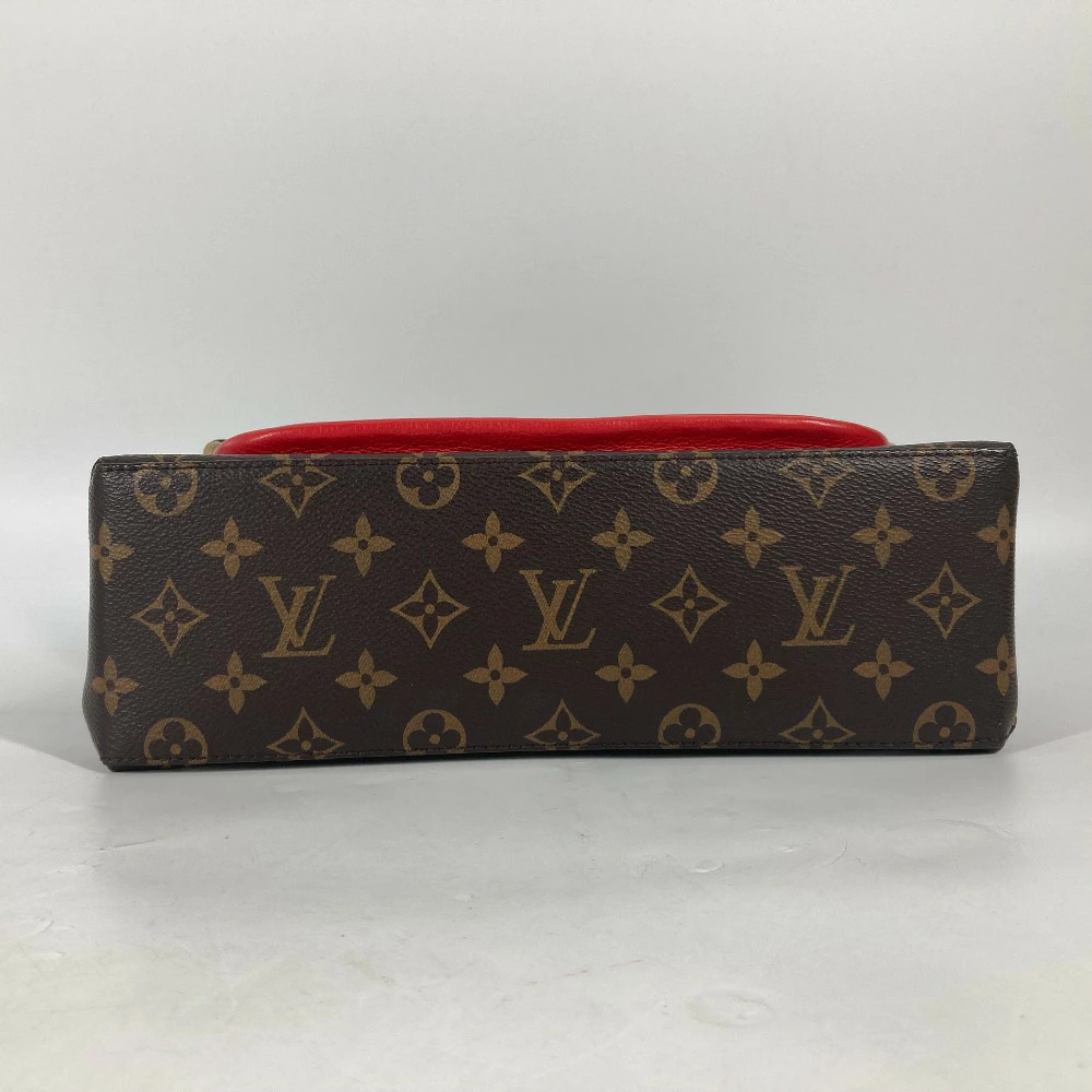 Louis Vuitton Crossbody Canvas Leather Bag Monogram Red Red Coquelicot Marignan - Picture 5 of 15